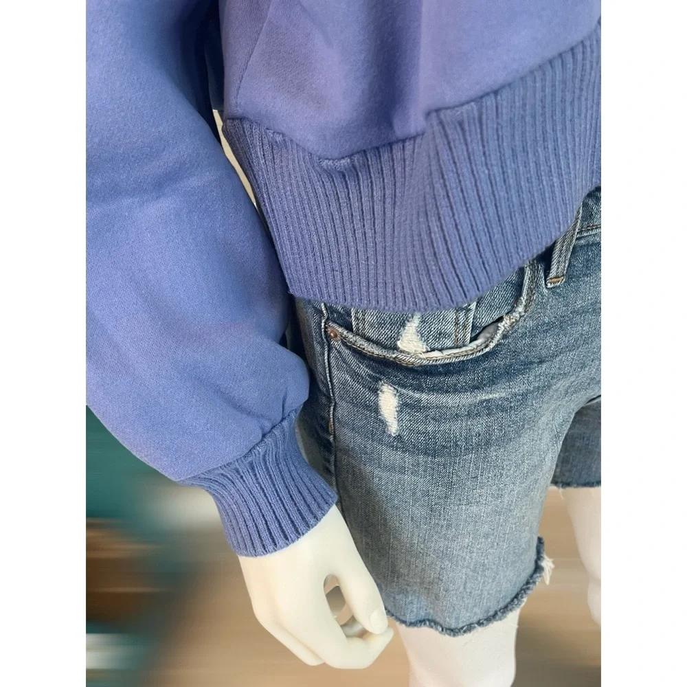 PEACH LOVE CALIFORNIA Let it snow sequin pull over S M L - Picture 3 of 7